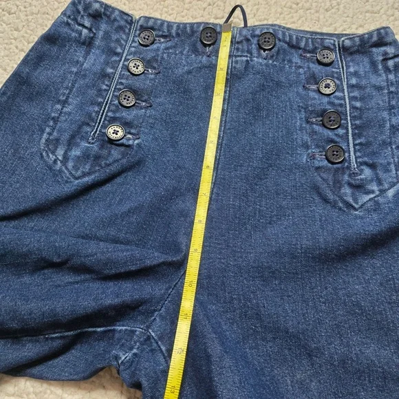 Banana Republic High Waisted Wide Leg Denim Jeans Size 6 - Picture 13 of 14